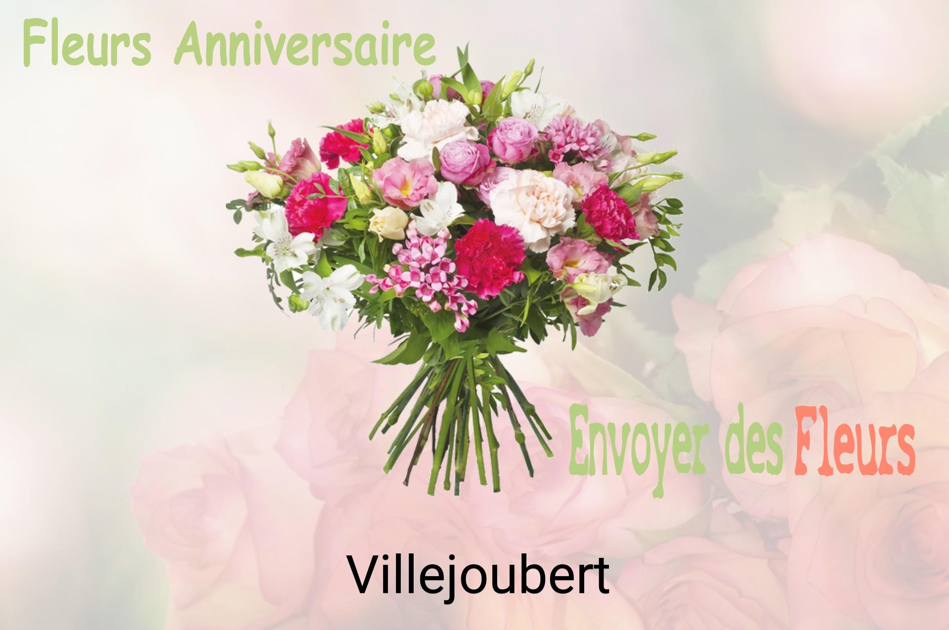 Bouquet de fleurs d’anniversaire livré à Villejoubert