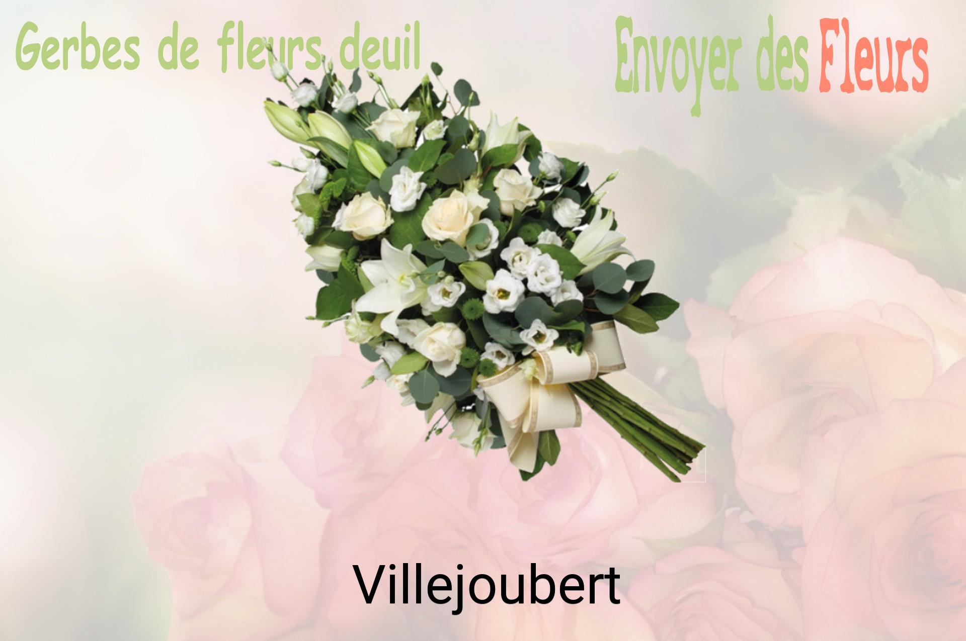 Gerbe de fleurs de deuil livrée à Villejoubert